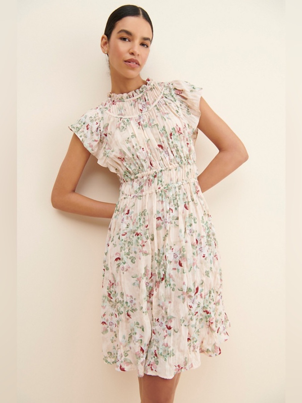 Anthropologie Current Air Floral Swing Dress